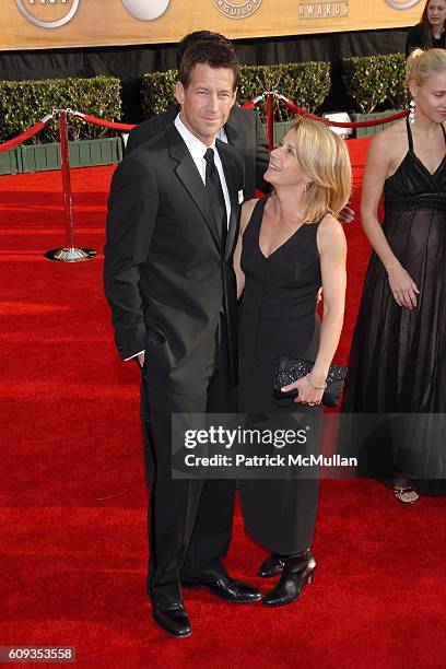 James Denton and Erin O'Brien attend 13th Annual Screen Actors Guild Awards - Red Carpet at Shrine Auditorium on January 28, 2007 in Los Angeles, CA.