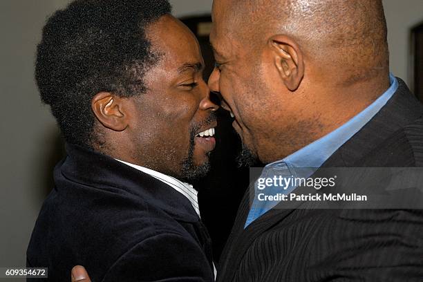 Harold Perrineau and Forest Whitaker attend HBO's Annual PRE-GOLDEN GLOBES Reception at Chateau Marmont on January 13, 2007 in Los Angeles, CA.