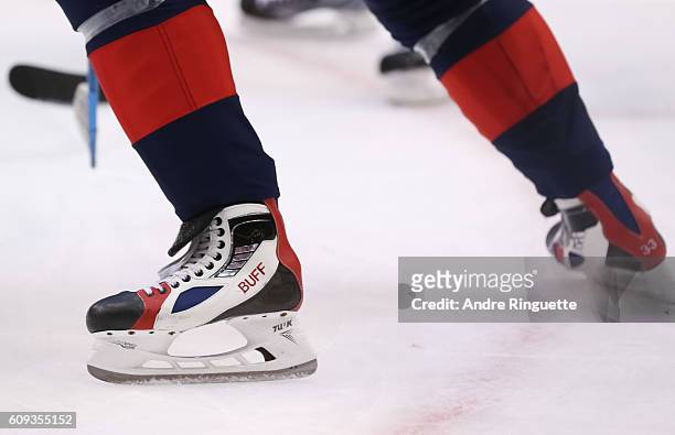 Dustin Byfuglien of Team USA skates against Team Canada during the World Cup of Hockey 2016 at Air Canada Centre on September 20, 2016 in Toronto,...