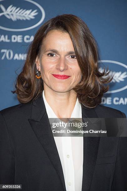 Aurelie Filippetti attends the Cannes Film Festival : 70th Anniversary Party at Palais Des Beaux Arts on September 20, 2016 in Paris, France.