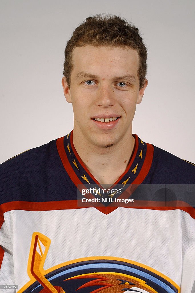 Heatley Dany Heatley of the Atlanta Thrashers poses for a portrait in... News ...
