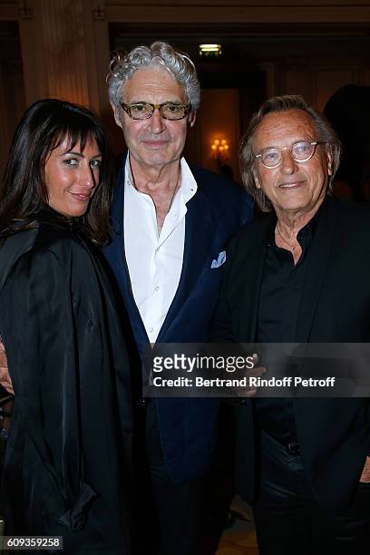 Svetlana Garrel, actor Michael Nouri and Alexandre Arcady attend the Charity Dinner to Benefit 'Claude Pompidou Foundation' following the "Cezanne et...