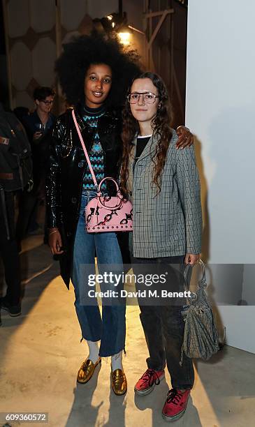 Julia Sarr-Jamois and Ashley williams attend a Private View: i-D And CHANEL Present The Fifth Sense - Mirror Maze By Es Devlin on September 20, 2016...