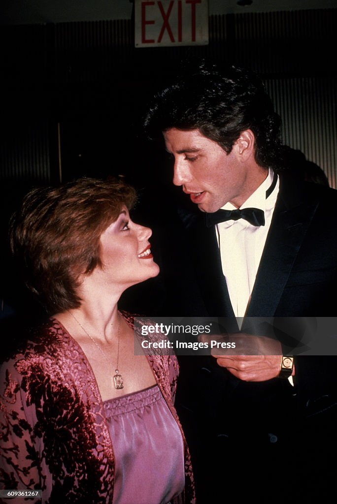 John Travolta and Saturday Night Fever co star Donna Pescow circa