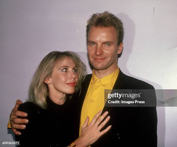 Sting and Trudie Styler circa 1985 in New York City.