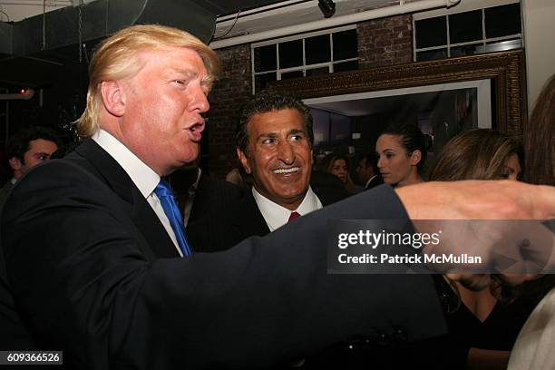 Donald Trump and Tevfik Arif attend Trump Soho Hotel Condominium Launch Party at Tribeca Rooftop on September 19, 2007 in New York City.