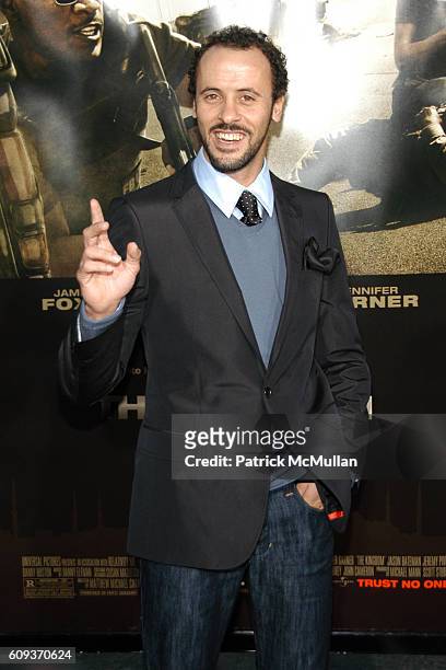 Ali Suliman attends The Kingdom Premiere - Arrivals at Westwood on September 17, 2007 in Los Angeles, CA.