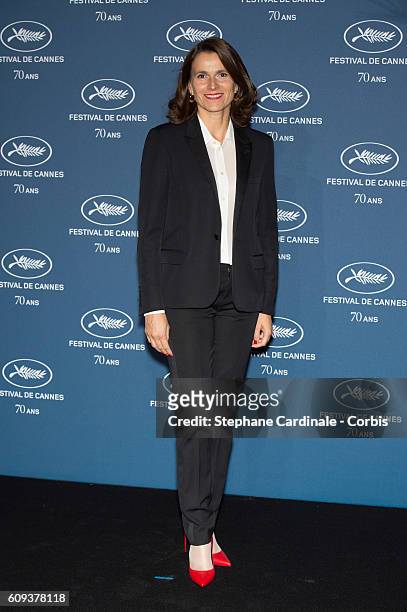 Aurelie Filippetti attends the "Cannes Film Festival : 70th Anniversary Party" at Palais Des Beaux Arts on September 20, 2016 in Paris, France.
