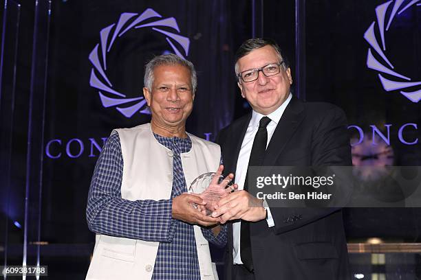 Honoree, Nobel Peace Laureate Professor, Founder of Grameen Bank, Co-Founder and Chairman Yunus Social Business Muhammad Yunus receives the 2016...