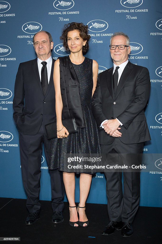 Cannes Film Festival : 70th Anniversary Party At Palais des Beaux Arts In Paris