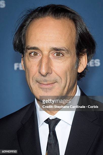 Alexandre Desplat attends the "Cannes Film Festival : 70th Anniversary Party" at Palais Des Beaux Arts on September 20, 2016 in Paris, France.