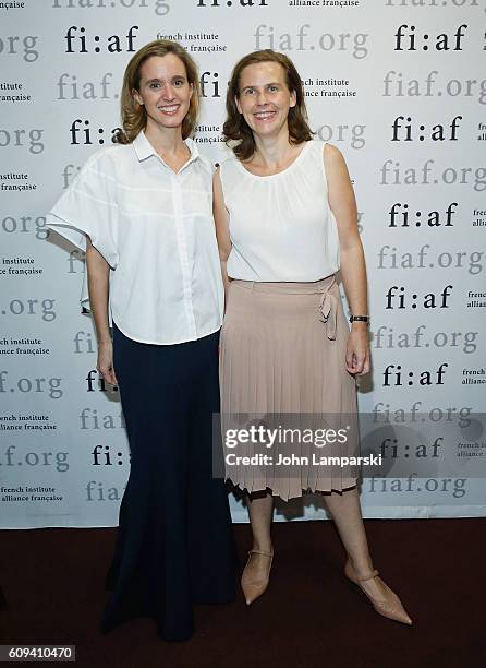 Lili Chopia and Delfine Alvarez attend "Human" Special Screening at French Institute Alliance Francaise on September 20, 2016 in New York City.