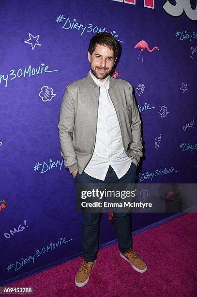 Actor Ian Hecox arrives at the premiere of Lionsgate's 'Dirty 30' at ArcLight Hollywood on September 20, 2016 in Hollywood, California.