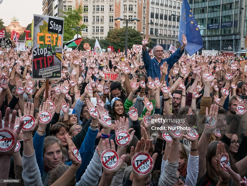 Anti TTIP/CETA rally in Brussels
