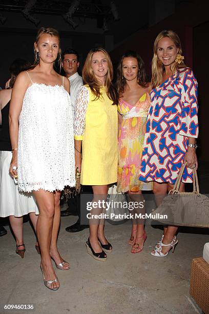 Allison Aston, Emilia Fanjul Pfeifler, Michelle Smith and Annie Taube attend MILLY RESORT Collection Inspired by Punta Mita at Skylight Studios on...