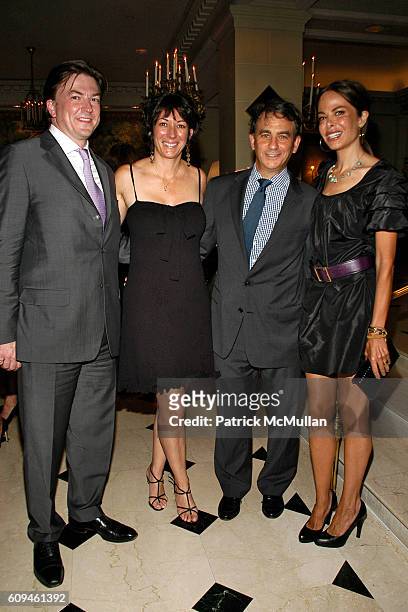 Matthew Doull, Ghislaine Maxwell, Jeffry Leeds and Allison Sarofim attend PEGGY SIEGAL'S Birthday Celebration at Hotel Plaza Athenee on June 26, 2007...