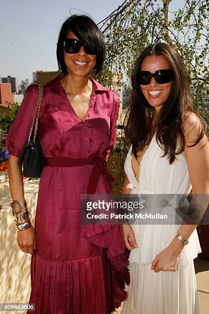 Suzanne Boyd and Ann Caruso attend PORTS 1961 by Tia Cibani "MAD TEA PARTY" To Preview Resort 2007 at Ports 1961 Showroom on June 7, 2007 in New York...