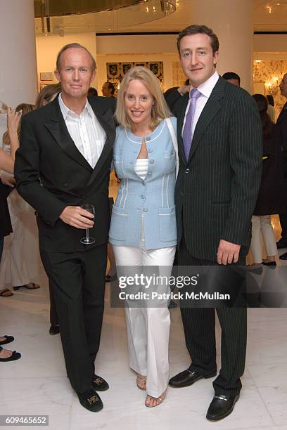 Mark Gilbertson, Amy Hoadley and Evan Geoffroy attend SHERLE WAGNER Celebrates Grand Opening of Flagship Showroom at Sherle Wagner Showroom on June...