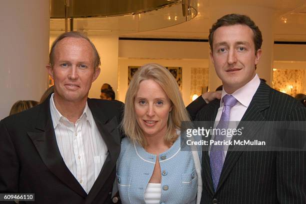 Mark Gilbertson, Amy Hoadley and Evan Geoffroy attend SHERLE WAGNER Celebrates Grand Opening of Flagship Showroom at Sherle Wagner Showroom on June...