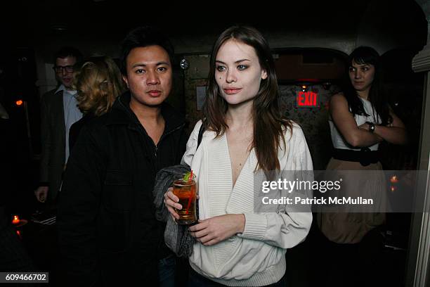 Ryan Urcia and Kristina Ratliff attend Me Magazine Celebratres Issue with Performance by Anthony Roth Costanzo at The Box on January 17, 2007 in New...