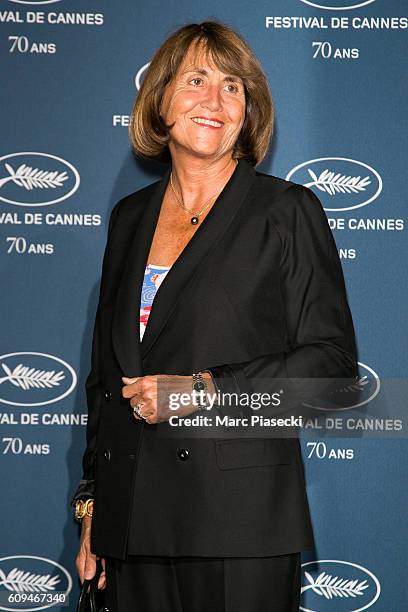 Christine Albanel attends the 'Cannes Film Festival 70th anniversary' Party at Palais Des Beaux Arts on September 20, 2016 in Paris, France.