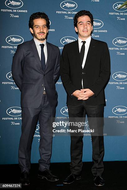 Producers Elisha Karmitz and Nathanael Karmitz attend the 'Cannes Film Festival 70th anniversary' Party at Palais Des Beaux Arts on September 20,...
