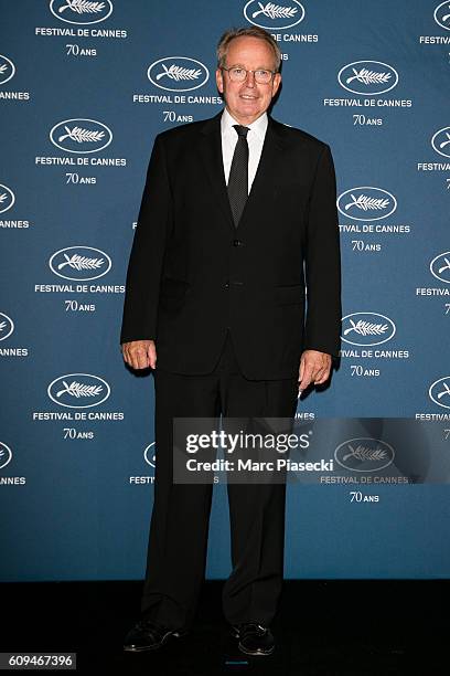 Renaud Donnedieu de Vabres attends the 'Cannes Film Festival 70th anniversary' Party at Palais Des Beaux Arts on September 20, 2016 in Paris, France.