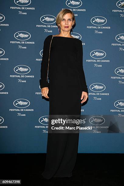 Melita Toscan Du Plantier attends the 'Cannes Film Festival 70th anniversary' Party at Palais Des Beaux Arts on September 20, 2016 in Paris, France.