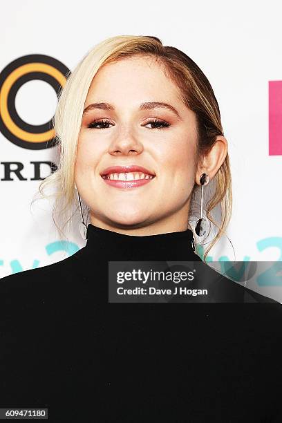 Katy B attends the MOBO Awards Nomination Launch at Ronnie Scott's Jazz Club on September 21, 2016 in London, England.