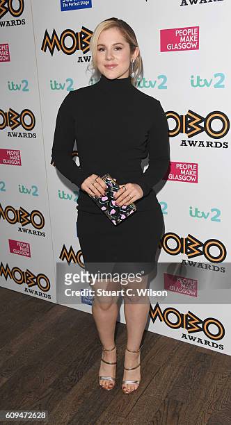 Katy B attends the MOBO Awards Nomination Launch at Ronnie Scott's Jazz Club on September 21, 2016 in London, England.