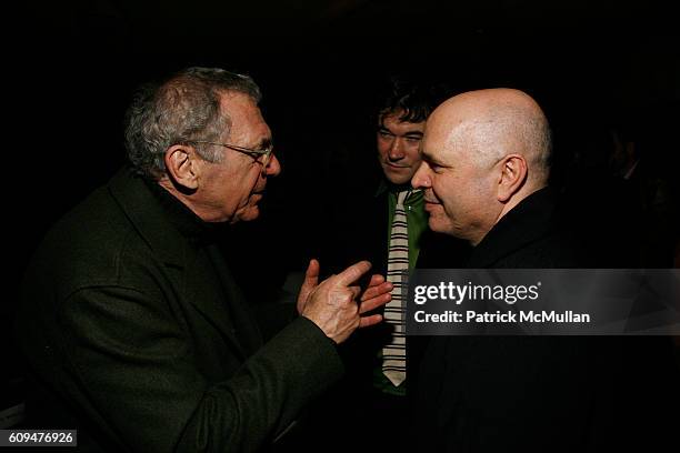 Sydney Pollack and Anthony Minghella attend BREAKING and ENTERING Premiere Screening After-Party at Hudson Bar on January 18, 2007 in New York City.