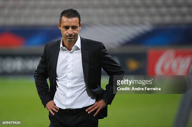 Olivier Echouafni coach of France during the UEFA Women's EURO 2017 qualification match between France and Albania at Stade Charlety on September 20,...