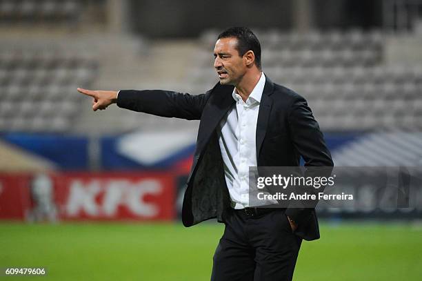 Olivier Echouafni coach of France during the UEFA Women's EURO 2017 qualification match between France and Albania at Stade Charlety on September 20,...