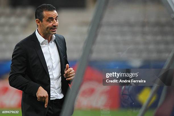 Olivier Echouafni coach of France during the UEFA Women's EURO 2017 qualification match between France and Albania at Stade Charlety on September 20,...