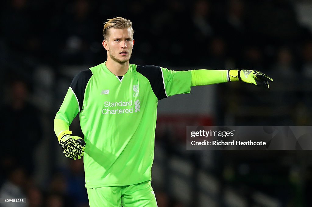 Derby County v Liverpool - EFL Cup Third Round