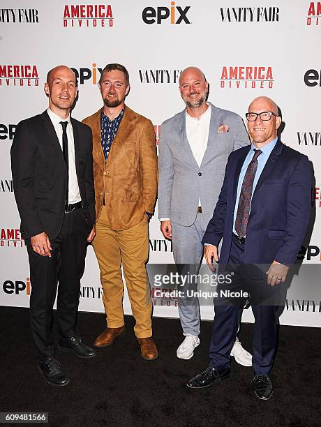 Directors and co-creators Richard Rowley, Lucian Read, executive producers Dave O'Connor and Solly Granatstein attend the Premiere of Epix's 'America...