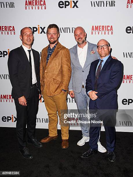 Directors and co-creators Richard Rowley, Lucian Read, executive producers Dave O'Connor and Solly Granatstein attend the Premiere of Epix's 'America...