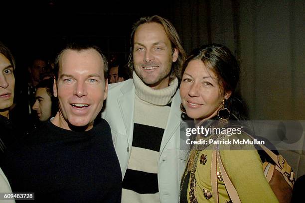 Scott Currie, Andrew Brunger and Sally Randall Brunger attend ASPEN Party Hosted by PINK VODKA at Aspen on January 24, 2007 in New York City.