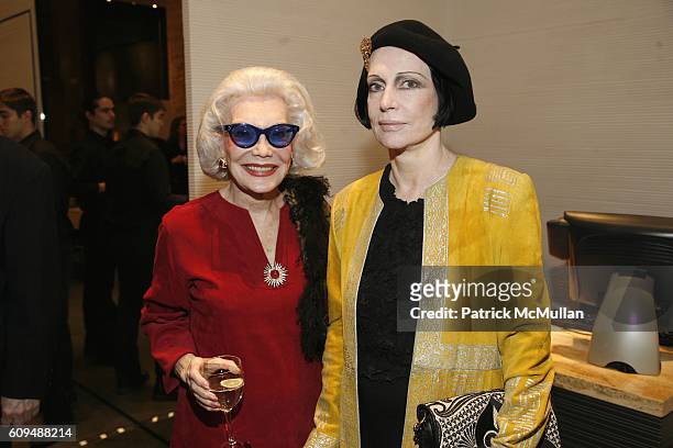 Anne Slater and Mary McFadden attend FENDI Celebrates Karole Armitage and ARMITAGE GONE! DANCE at FENDI on January 16, 2006 in New York City.