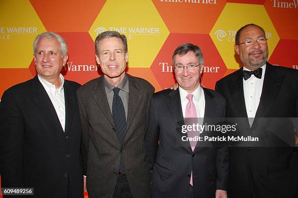 Edwin Schlossberg, Jeff Bewkes, Glenn Britt and Richard Parsons attend Time Warner, Time Warner Cable present groundbreaking "Home to the Future"...