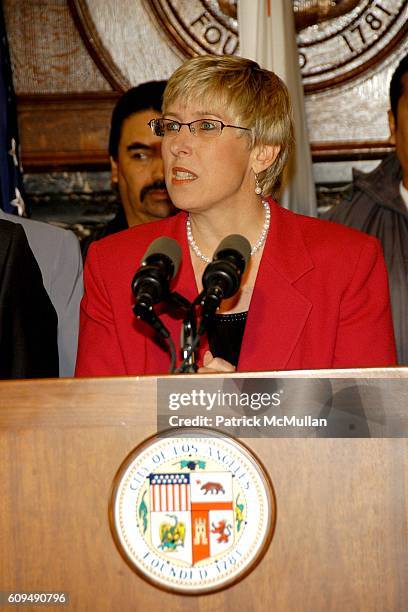 Wendy Greuel attends Job Shadow Day With Council Woman Wendy Greuel, Sponsored by ING Foundation at City Hall on January 31, 2007 in Los Angeles, CA.