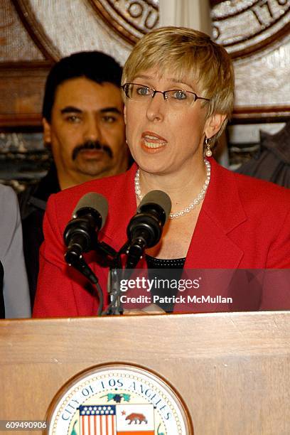 Wendy Greuel attends Job Shadow Day With Council Woman Wendy Greuel, Sponsored by ING Foundation at City Hall on January 31, 2007 in Los Angeles, CA.