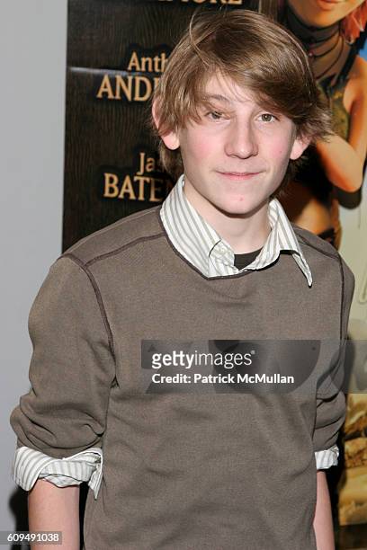 Erik Per Sullivan attends "Arthur and the Invisibles" New York City Premiere at Directors Guild of America Theater on January 7, 2007.