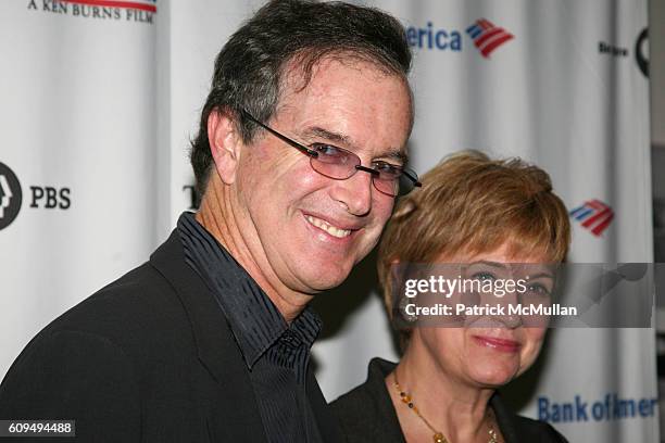 Garry Trudeau and Jane Pauley attend KEN BURNS Movie Premiere of THE WAR at MOMA on September 17, 2007 in New York City.