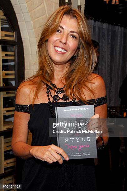 Nina Garcia attends GIORGIO ARMANI Private Dinner for NINA GARCIA's new book, "Little Black Book of Style" at Gemma on September 17, 2007 in New York...