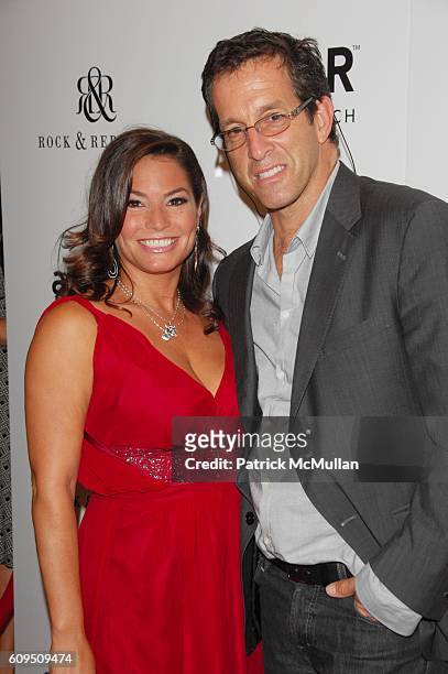 Andrea Bernholtz and Kenneth Cole attend amfAR ROCKS Benefit at Puck Building N.Y.C. On September 24, 2007.