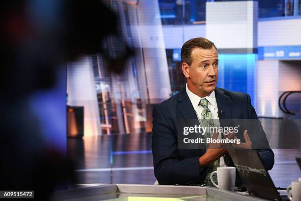 Michael Collins, managing director of PGIM Inc., speaks during a Bloomberg Television interview in New York, U.S., on Wednesday, Sept. 21, 2016....