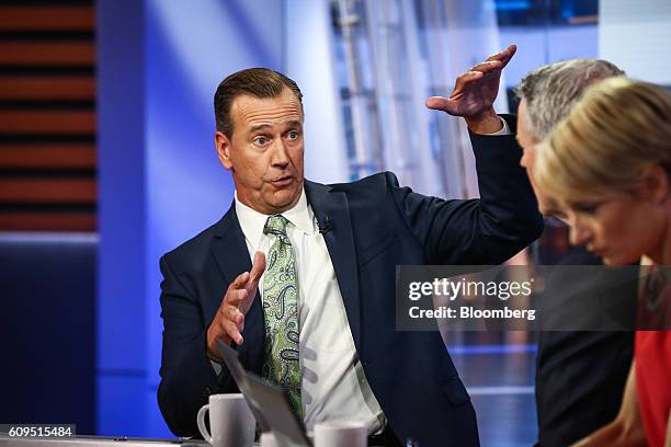 Michael Collins, managing director of PGIM Inc., speaks during a Bloomberg Television interview in New York, U.S., on Wednesday, Sept. 21, 2016....