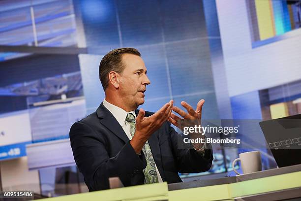 Michael Collins, managing director of PGIM Inc., speaks during a Bloomberg Television interview in New York, U.S., on Wednesday, Sept. 21, 2016....