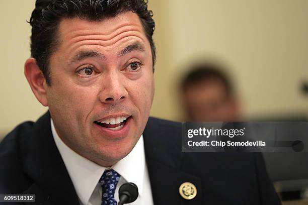 House Judiciary Committee member Rep. Jason Chaffetz questions Internal Revenue Service Commissioner John Koskinen during a hearing in the Rayburn...